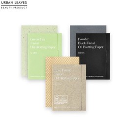 URBAN LEAVES Facial Oil Blotting Paper 3 Type Set 220sheets