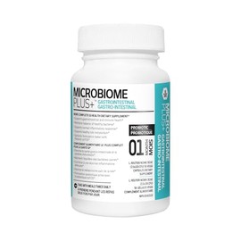Microbiome Plus Gastrointestinal Probiotics L Reuteri NCIMB 30242 GI Digestive Supplements, Allergy Safe & Gluten Free for Men and Women (1 Month Supply)