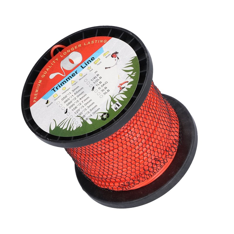 MUNEFE 2.4mm Trimmer, Round Nylon String, 1LB Round Heavy Duty