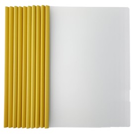 Hiro World Trade Slide Rail Files, Set of 20, A4 Size, Thick Type (Yellow)