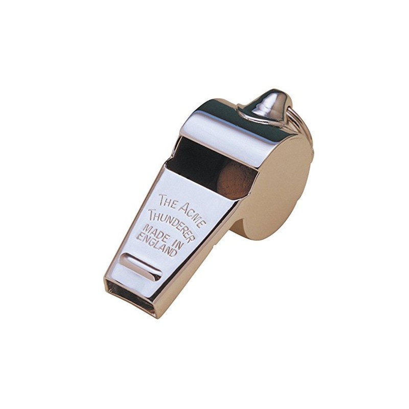 Acme Thunderer Whistle 60.5, Small, High, Loud, Metallic Silver