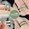 Wuziwen 925 Sterling Silver Classical Women Wedding Ring Enhancer for