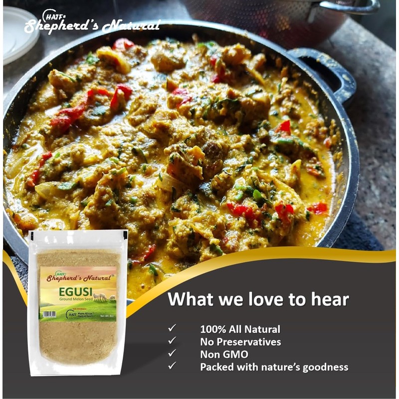 Egusi and Crayfish Ground COMBO by HATF's Shepherd's Natural SAVE