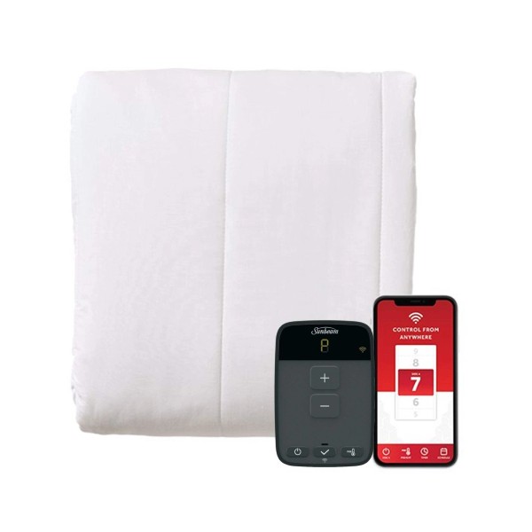 Sunbeam Full Size Electric Mattress Pad w Digital Controller &