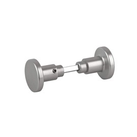 BigDean Aluminium Door Handle Room Door Knob Silver Coloured