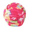 Baoxinjp Swim Cap, Quick Drying, Waterproof, Breathable, Pleat, Floral Pattern,