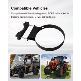 5-Gallon Bucket Holder Fit for Tractors Trucks UTV Lawn Mowers Landscape Vehicles Golf Cart Multi-Purpose Vehicles, Can Be Mounted on Roll-Over Protective Structure Bracket (Bucket Not Included)