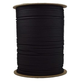 550 Paracord - 7 Strand Paracord - Color Black - 1000 Foot Spool
