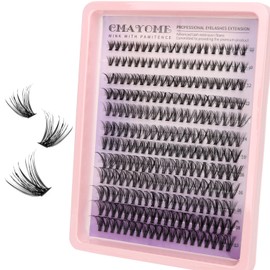 MOTIBACK 240PCS Natural Cluster False Eyelashes with 10-18mm Individual Eyelashes for Effortless Volume Eyelash Clusters Beginner Friendly Cat Eye Lashes Natural Lashes for Everyday Glam SET-388