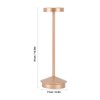 Rechargeable LED Table Lamp 2000mAh Cordless Battery Operated Metal Bedside