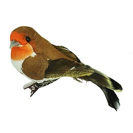 Gisela Graham : Christmas Decoration : Robin on a Clip