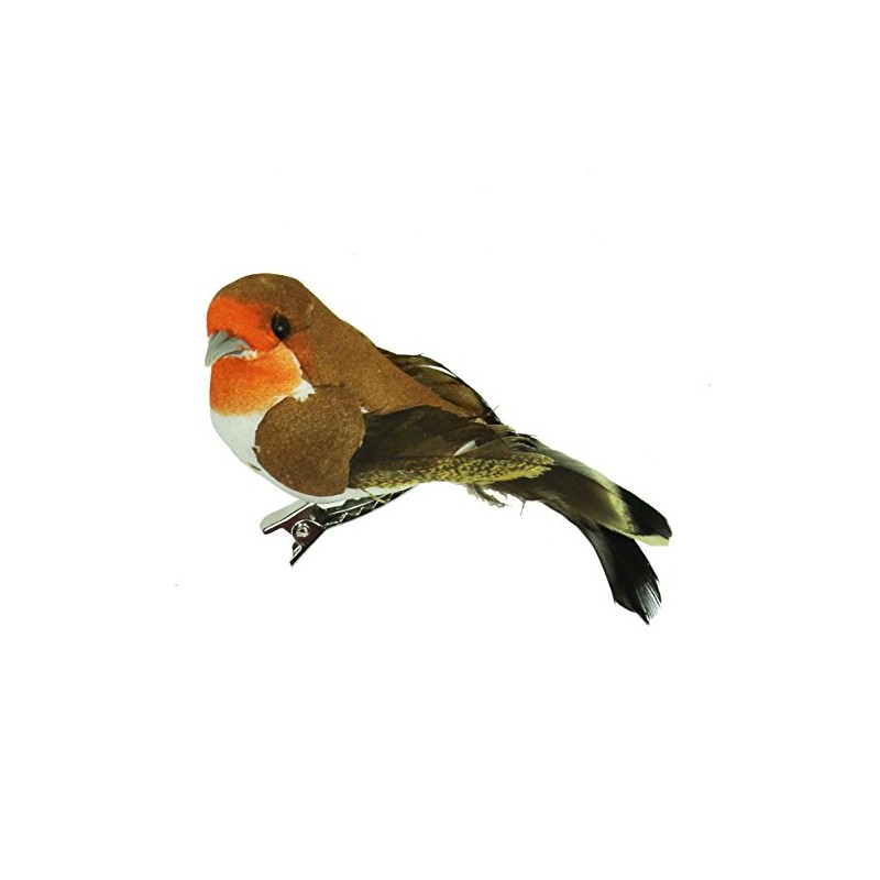 Gisela Graham : Christmas Decoration : Robin on a Clip
