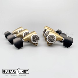 GOTOH NEW Gotoh SGV510Z-EN07 MGT L3+R3 LOCKING Tuners Set 3x3 - ANTIQUE X-FINISH GOLD