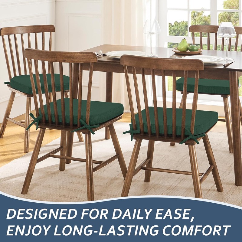 Basic Beyond Chair Cushions for Dining Chairs 4 Pack, Kitchen