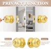 Probrico Privacy Door Knobs Lock Interior Bedroom Bathroom Door Handle