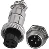 Tunghey 10-Pack GX12 4-Pin Aviation Connector Plug - 5 Female