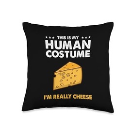 This Is My Human Costume Im Really Cheese Throw Pillow