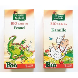 Apotheke Fennel and Camomile Baby Tea Gift Pack. Sugar Free. from 1st Month of Age