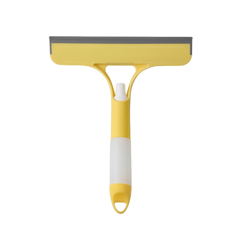 3-in-1 Window Cleaning Squeegee with Built-In Spray Bottle, Dual-Sided Sponge