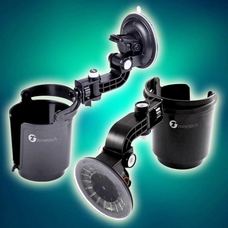 Zone Tech Recessed Folding Cup Drink Holder - Black Premium
