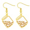 Yongxu Gold Plated Mustard Seed Wishing Bottle Earrings | Inspirational