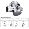 3-Way Shower Diverter Valve, 3-Way Shower Diverter Valve Mount G1/2