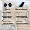 FENCE & DECK RITE Adjustable Angle Baluster Connectors for 3/4"