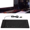 Foldable Silicone Keyboard 85 Keys Foldable Design Silent Wired Waterproof