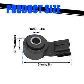 Icyhaws Ignition Knock Detonation Sensor, Compatible with Lexus ES300h GS450h GX460 IS200t IS300 LS600h Toyota Camry 4Runner Corolla Highlander Tacoma, 8961520090