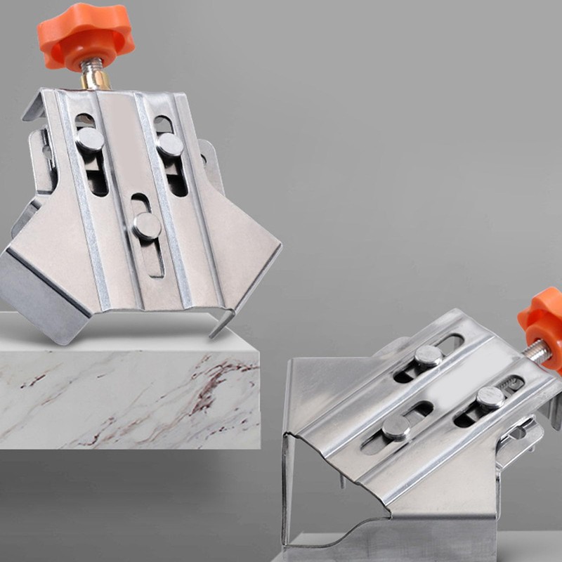 Cryfokt 4 Pcs Corner Clamp, Stainless Steel 90 Degree Right