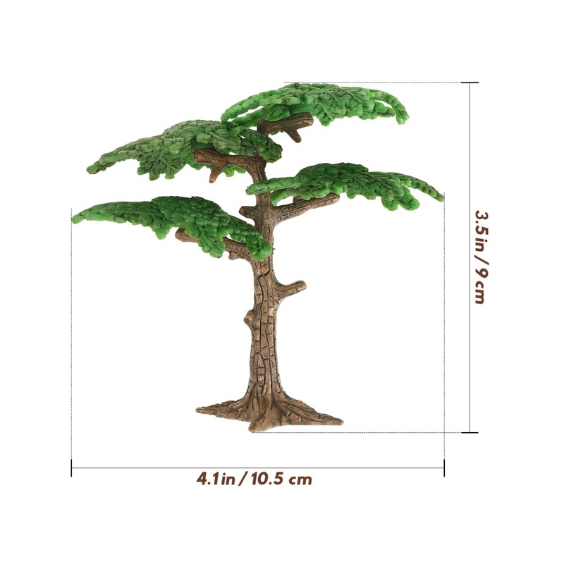 Toddmomy Model Pine Trees, 3Pcs Model Train Trees Miniature Trees