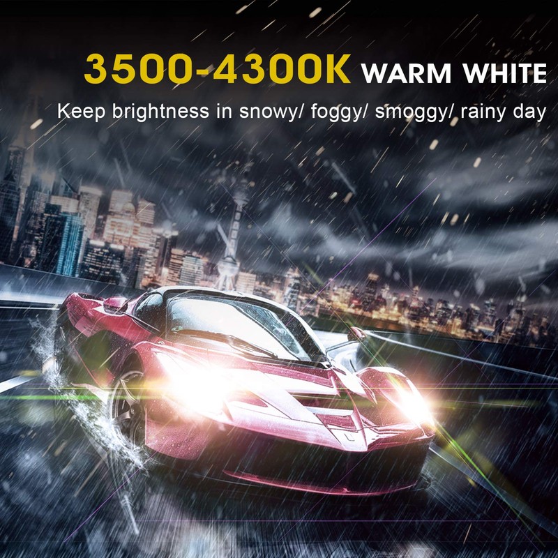 TECTICO H7 Headlight Bulbs 12V 55W Warm White +130% Ultra