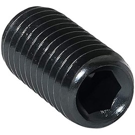 AERZETIX - C45363 - Pack of 10 - Hollow Locking / Flat End Fastening Screws - Headless Bit - Hex/6 Pans M10x20 - Cylinder Body - Steel - DIN 913 BI - Black