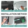 MLY Car Sun Visor Organizer, Leather Sunglasses Note Pen Card