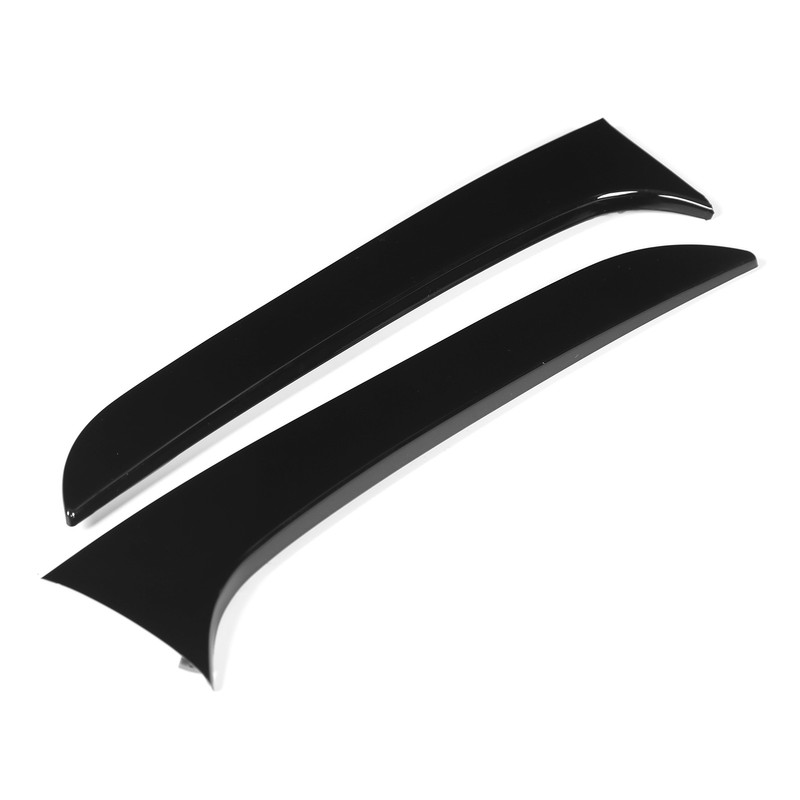 2pcs Rear Window Side Spoiler Canard Wing Glossy Black Replacement