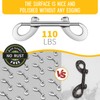 15PCS Double Ended Bolt Snaps Hooks Metal Clips for Large