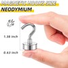 VNDUEEY 60 Pack Strong Magnetic Hooks, 25Lbs Magnet Hooks Heavy