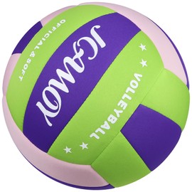JCAMOY Indoor Soft Volleyball Features a Soft, Smooth Texture that Resists Pilling. It is Standard Size, Safe, and Quiet, Making it the Perfect Choice for Training, Games, or as a Gift