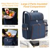 Picnic Backpack for 4,Picnic Basket Set,Leakproof Picnic Bag,Beach Cooler Backpack