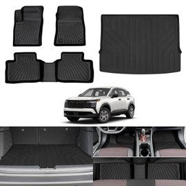 Rilsen Fit 2025 Nissan Kicks Floor Mats Trunk Mat Rear Cargo Liner All Weather Floor Liners Cargo mat for Nissan Kicks Accessories (Floor Mats+Cargo Liner)