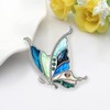 BAMAY - Broche de mariposa floral esmaltado, aleación de zinc,