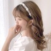 Mikael Headband MK-0005 Pearl White Petals