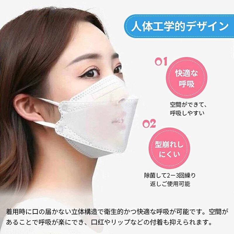 KN95 Mask, High Performance Mask, 4-Layer Structure, 3D Mask, Individually