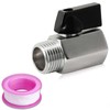 1/2-Inch Rv Hot Water Drain Valve and Waterproof Tape Set