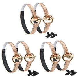 Minkissy 3pairs Adjustable Ankle Straps for High Heels Non- Shoe Straps to Prevent Falling Elastic Pu Material Easy to Use for Comfortable Fit for Diy Shoes Without Laces