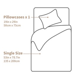 REDSSEN Duvet Cover, 3 Sided Zipper Single Duvet Cover Set with 50 x 75 cm Pillowcase Ultrasoft Anti-Static Premium Silk-like Polyester Luxury Bedding Set Simple Changing, Easy Bedding 135 x 200 cm