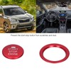 Fydun Engine Start Ring Stickers, 2 Pcs Aluminum Alloy Engine