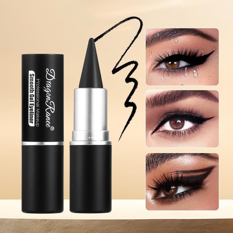 Sitovely 2 Colours Black Coffee Gel Eyeliner Pen, Natural Black