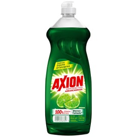 Axion Lavatrastes Líquido Limón 640 ml. 100% Efectivo Arrancagrasa con Poderosa Espuma que Remueve la Grasa Más Fácil y Rápido. Deja tus Trastes Rechinando de Limpio. Si Rechina, es Axion