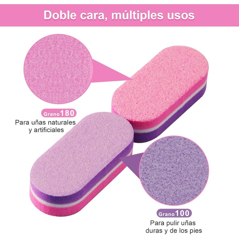 Diesisa 40 Limas para uñas de doble cara grano 100/180
